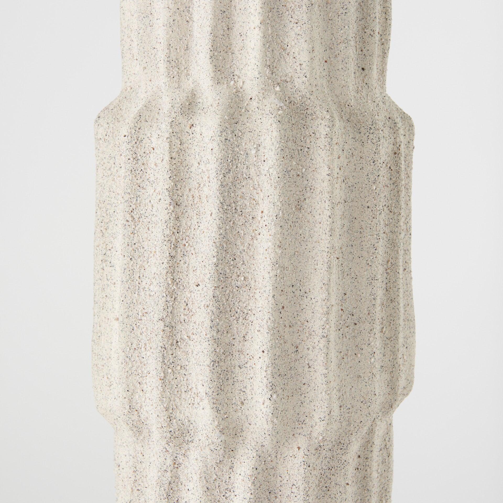 Cream Abstract Ceramic Table Vase