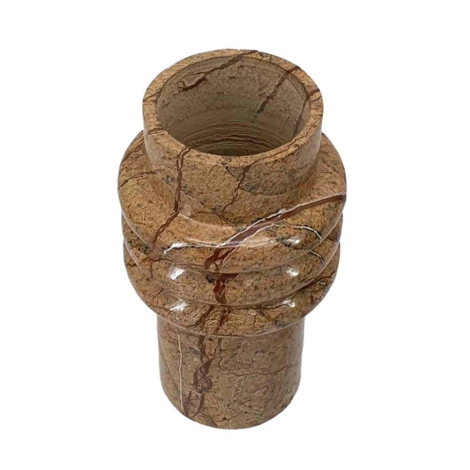 Cylinder Genuine Marble Table Vase