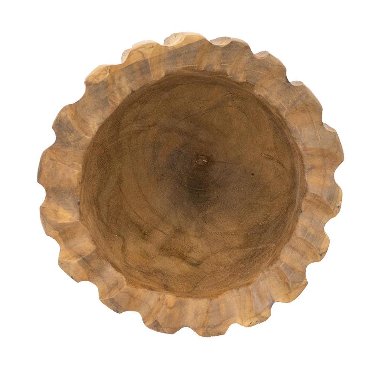 Natural Wavy Solid Wood Table Vase