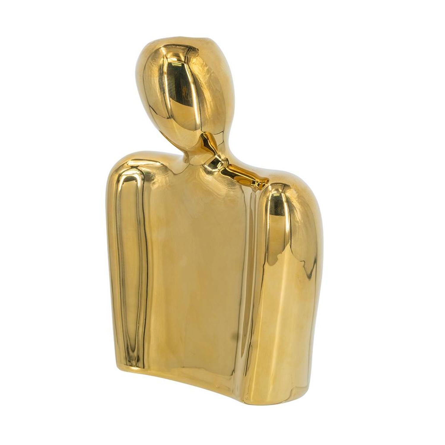 Gold Ceramic Body Vase