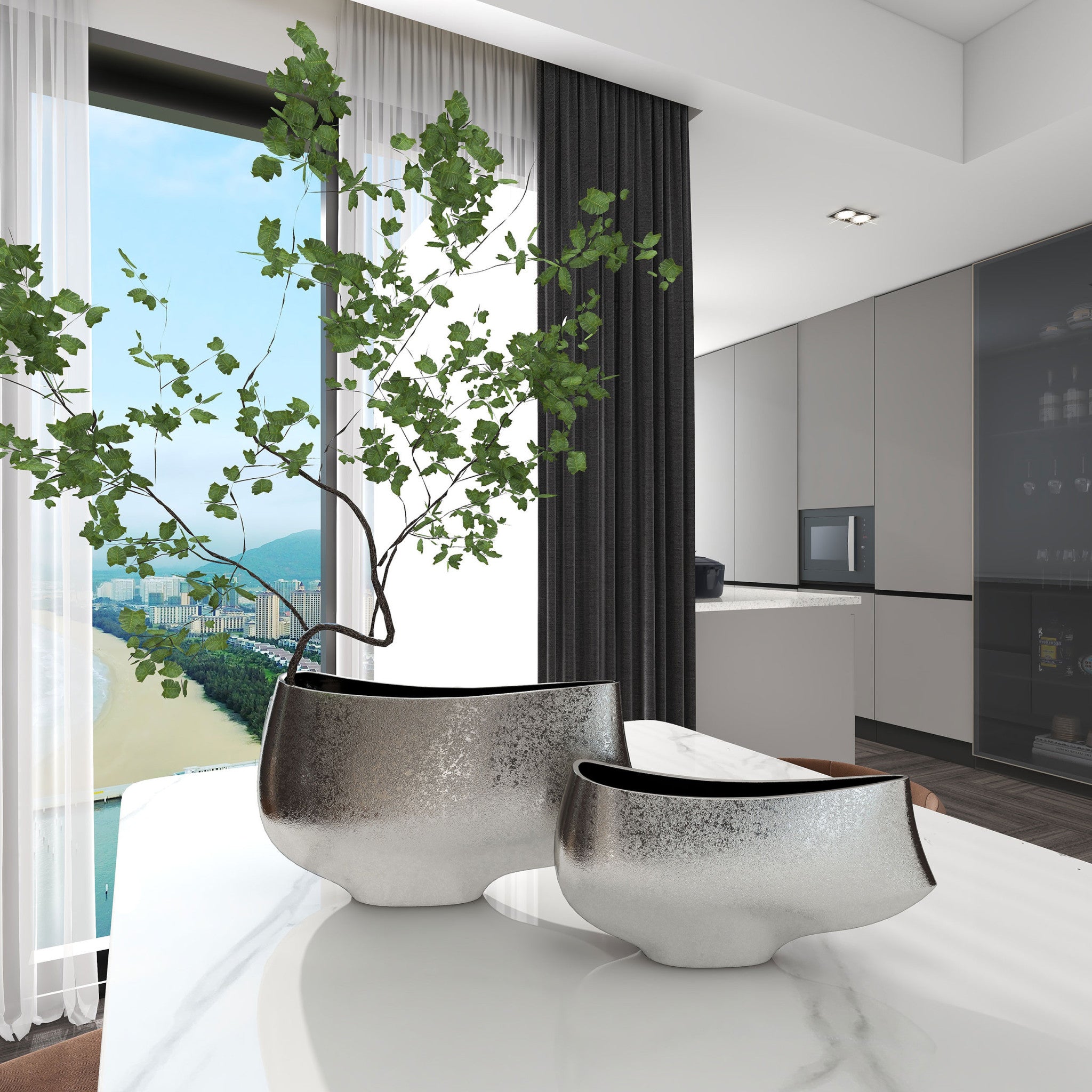 Nickel Aluminum Vase Design