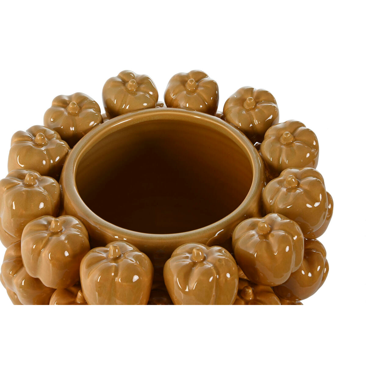 Vase Home Mustard Ceramic Stoneware