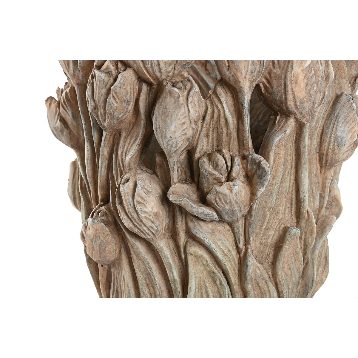 Vase Home Grey Cement Tulip