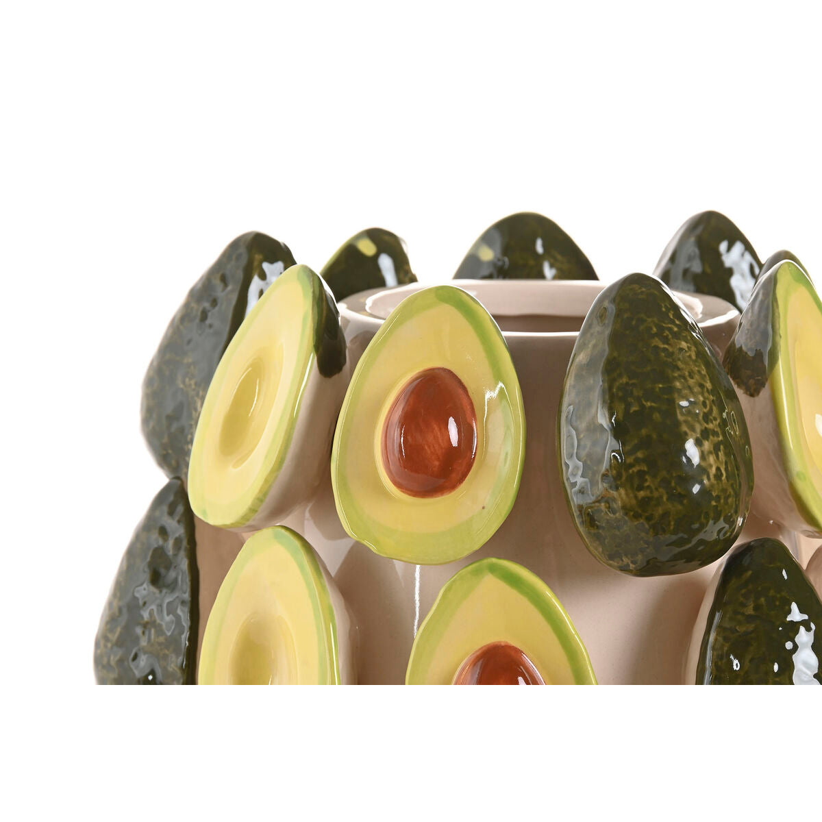 Vase Home Green Ceramic Avocado