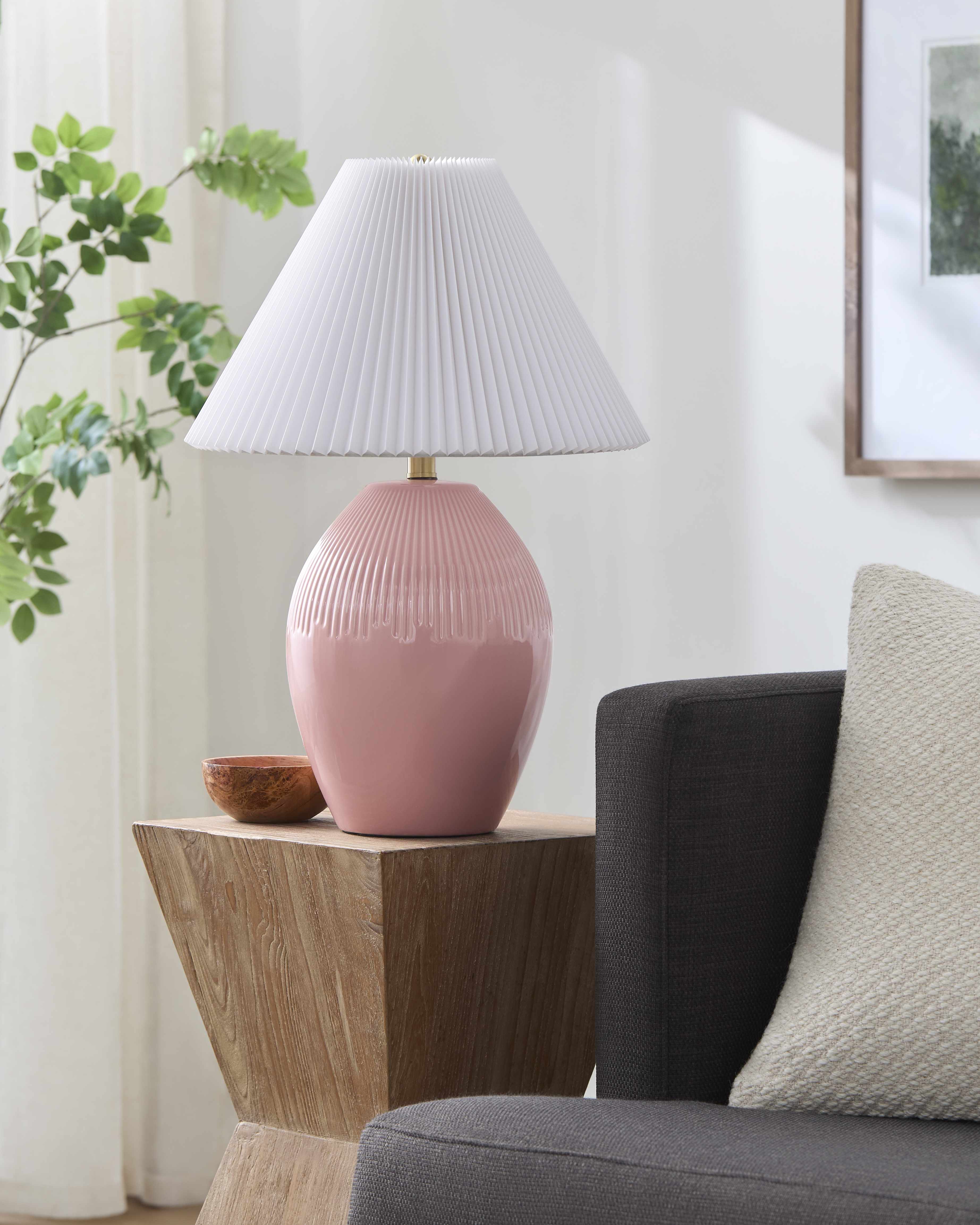 Lechbruck Pink Table Lamp