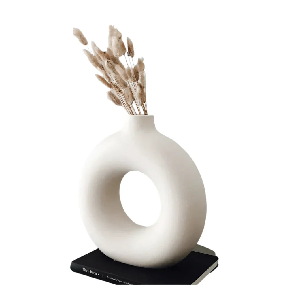 Round Ceramic Vase Home