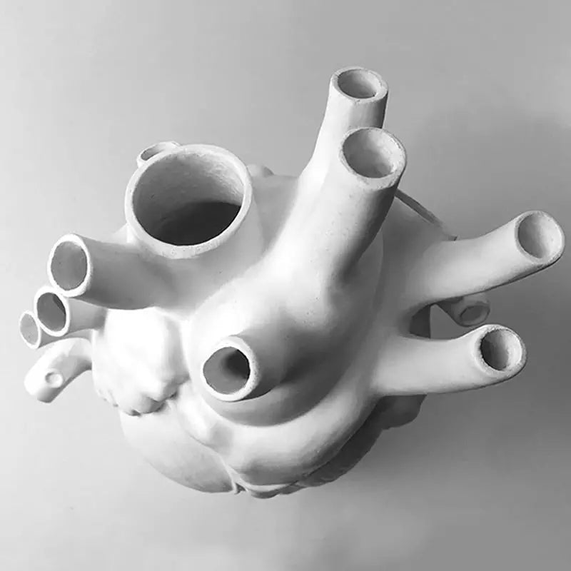 Unique Pedestal Vase Shaped Heart