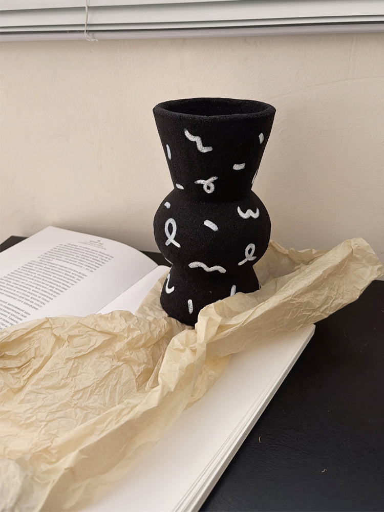 Handpainted Rustic Ceramic Vase