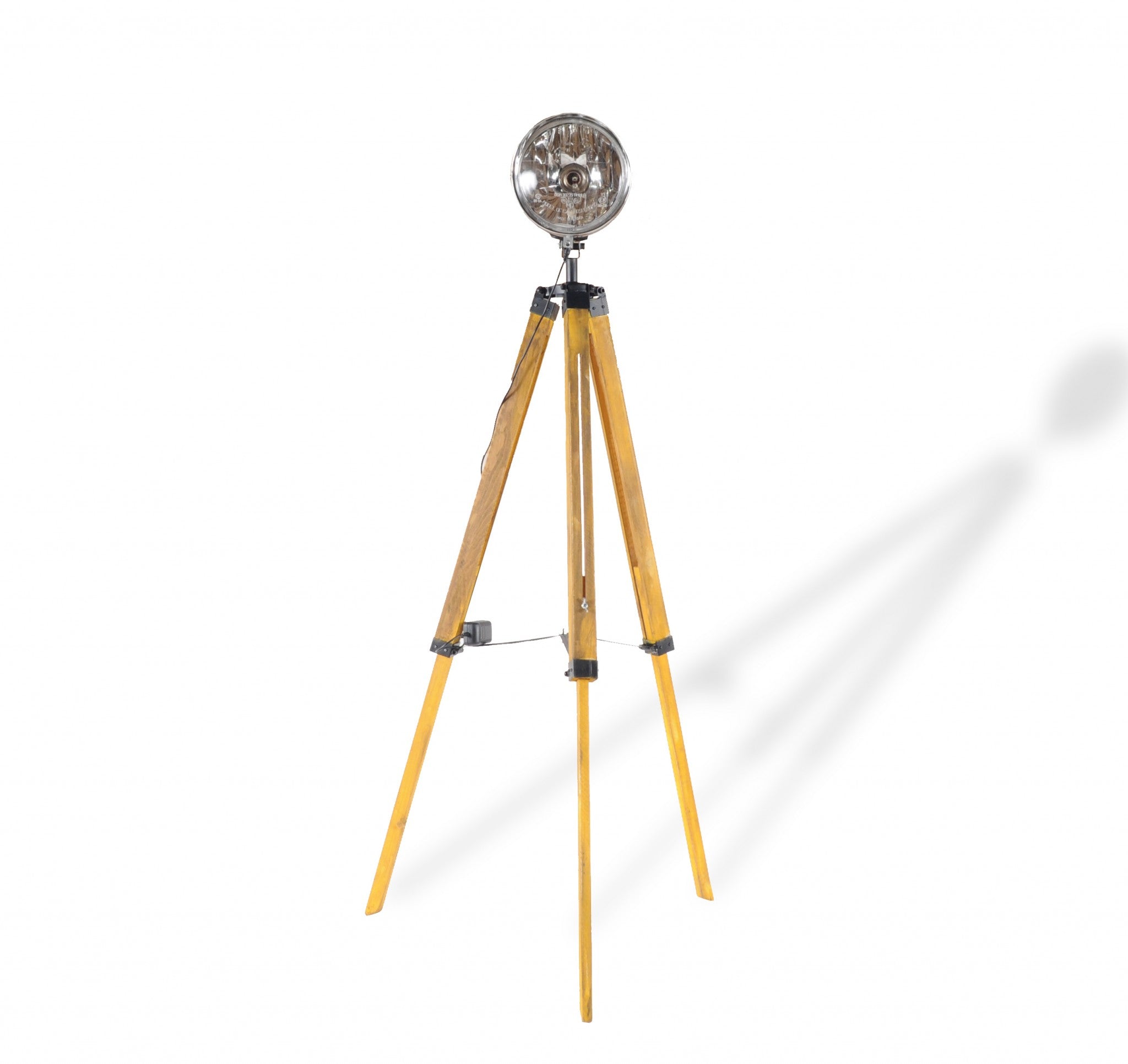 Brown Tripod Floor Lamp Cone