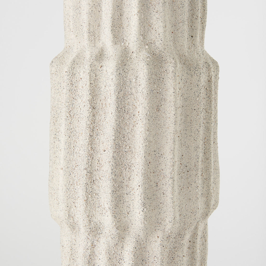Cream Abstract Ceramic Table Vase