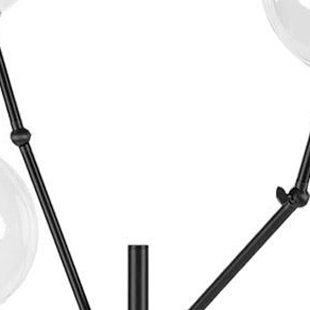 Black LED Floor Lamp White