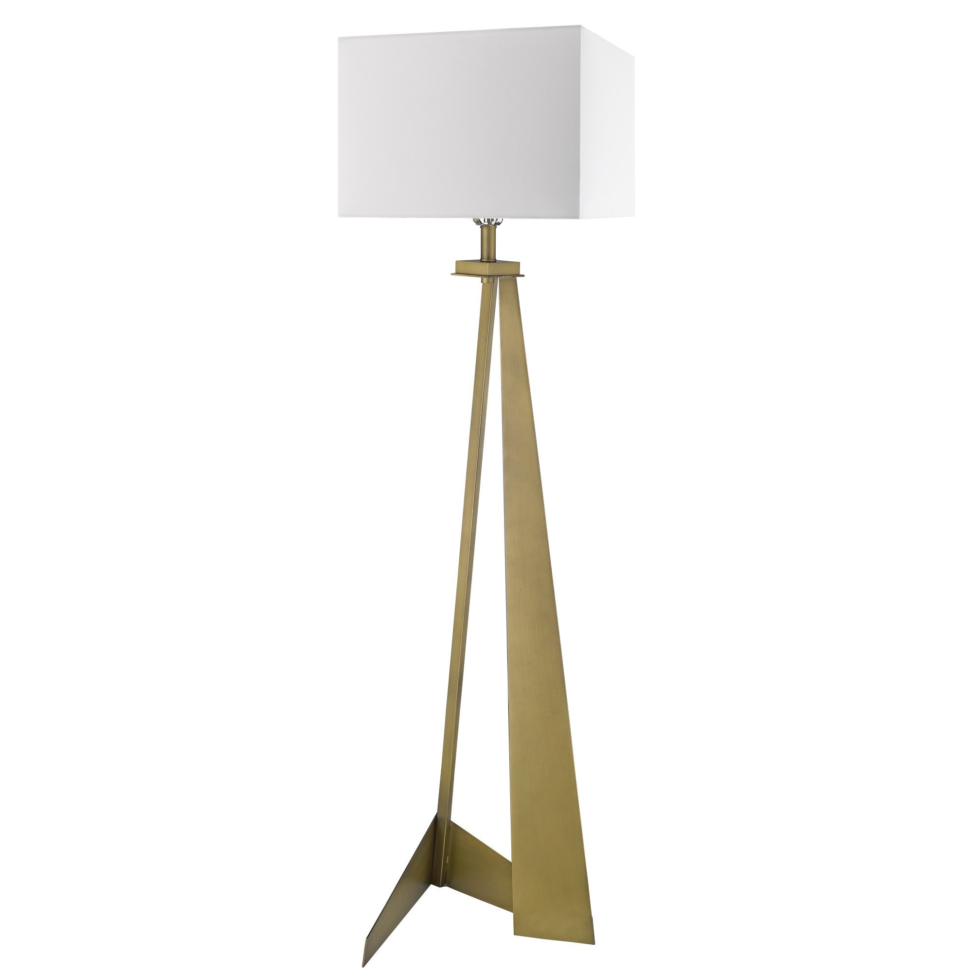 Floor Lamp With Fabric Novelty Shade