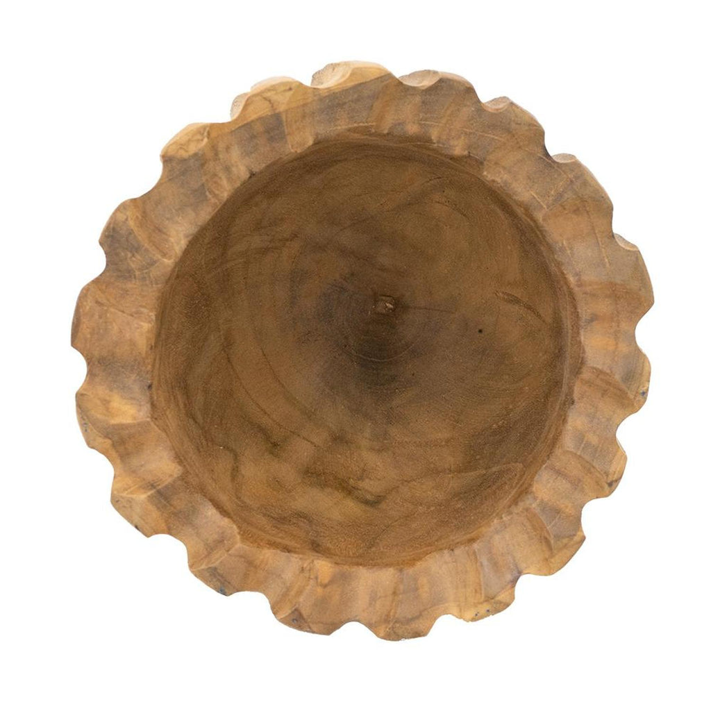 Natural Wavy Solid Wood Table Vase