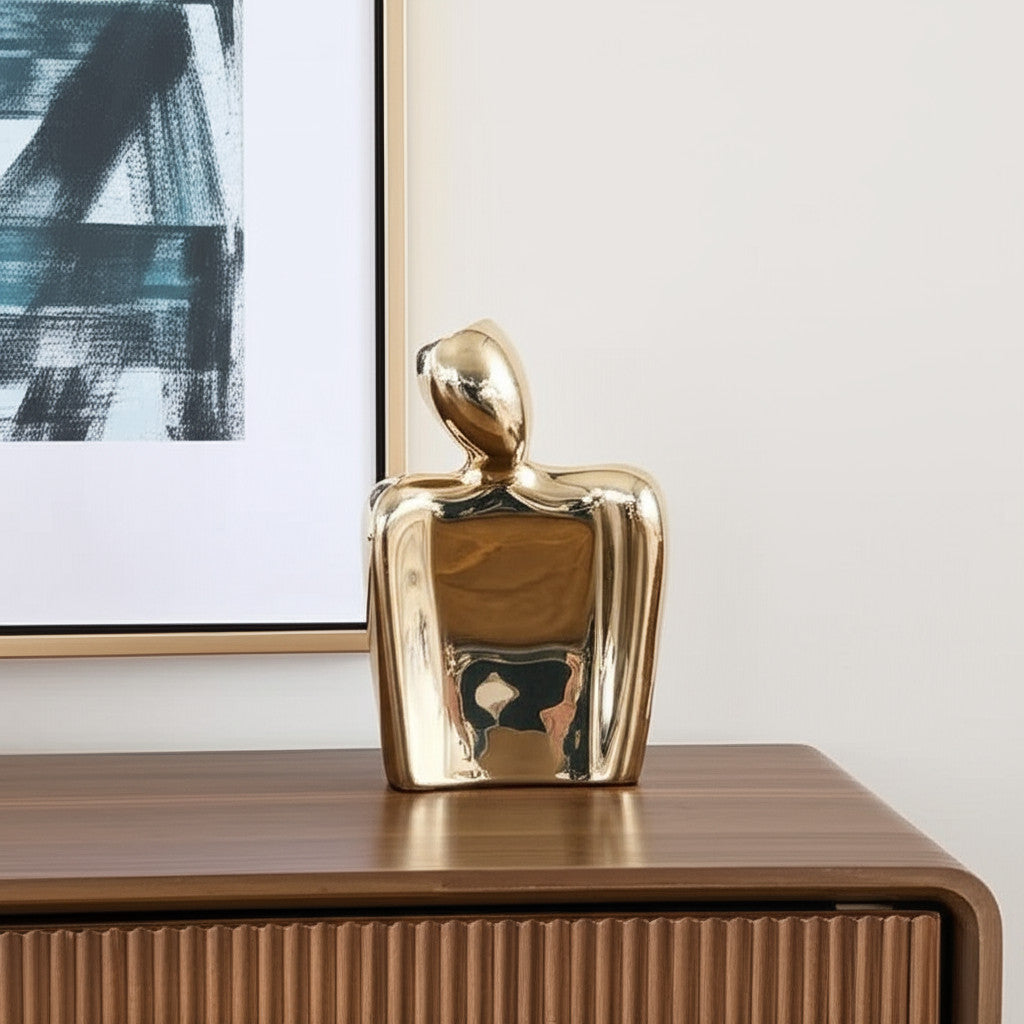 Gold Ceramic Body Vase