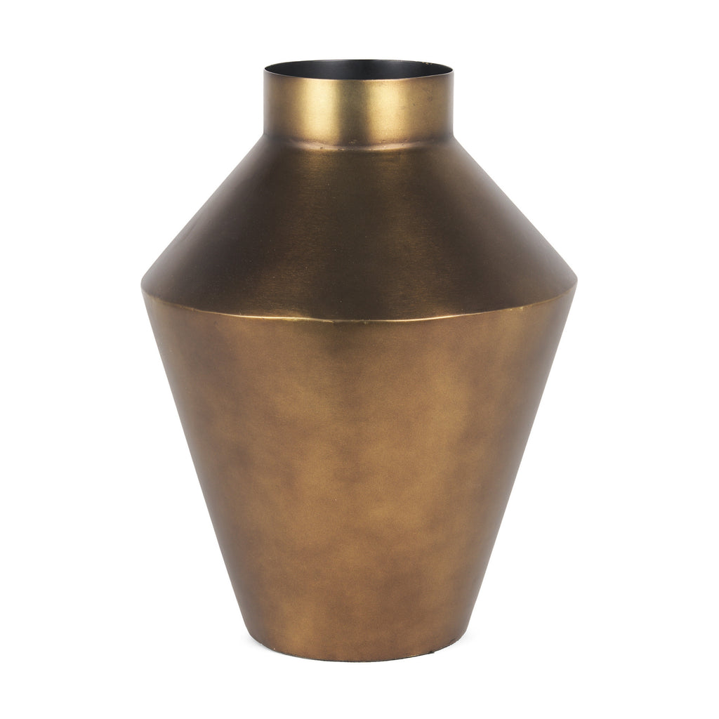 Antiqued Bronze Metal Vase