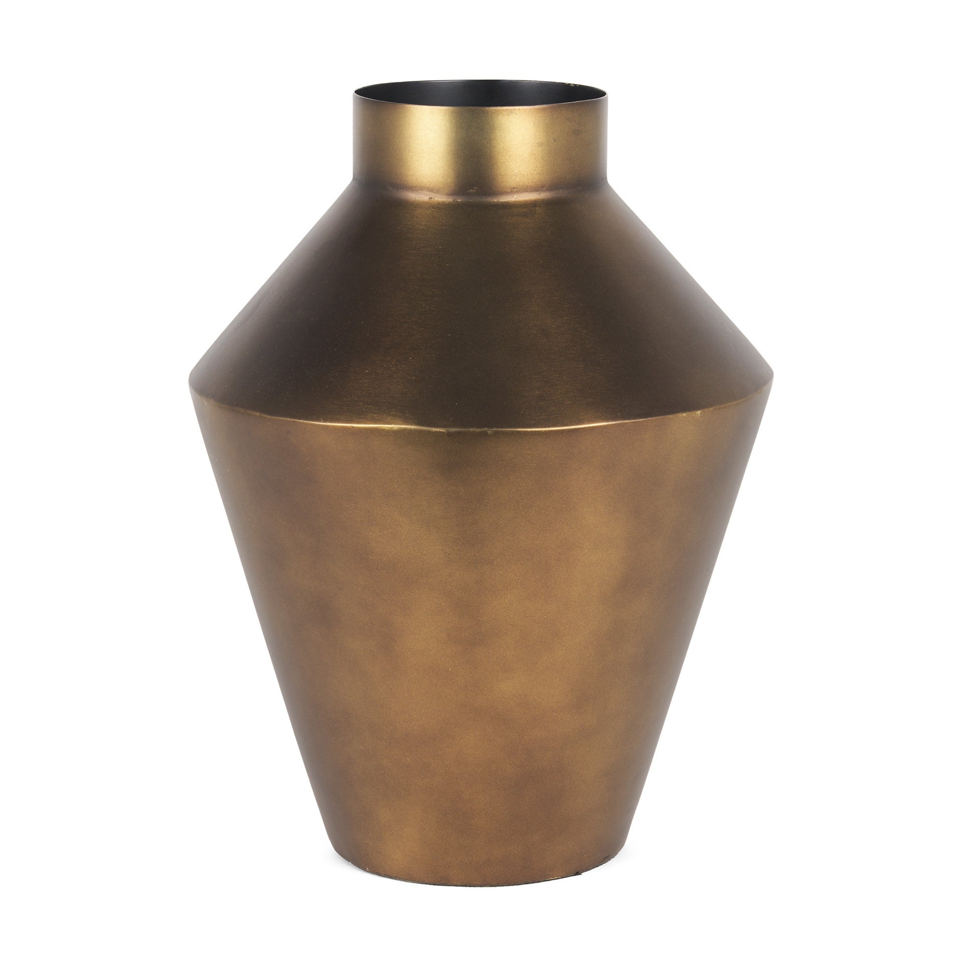 Antiqued Bronze Metal Vase