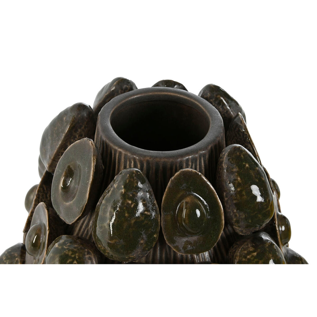 Vase Home Ceramic Stoneware Avocado