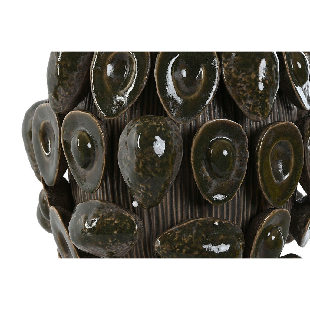 Vase Home Ceramic Stoneware Avocado