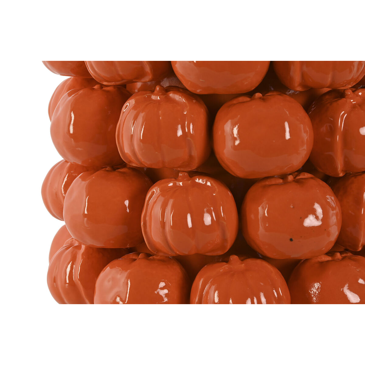 Vase Home Orange Ceramic Stoneware