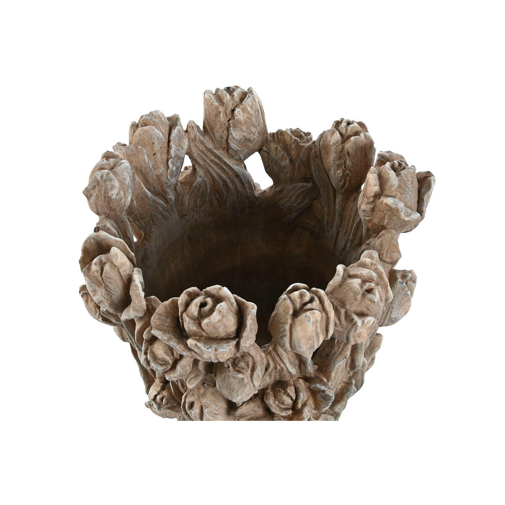 Vase Home Grey Cement Tulip