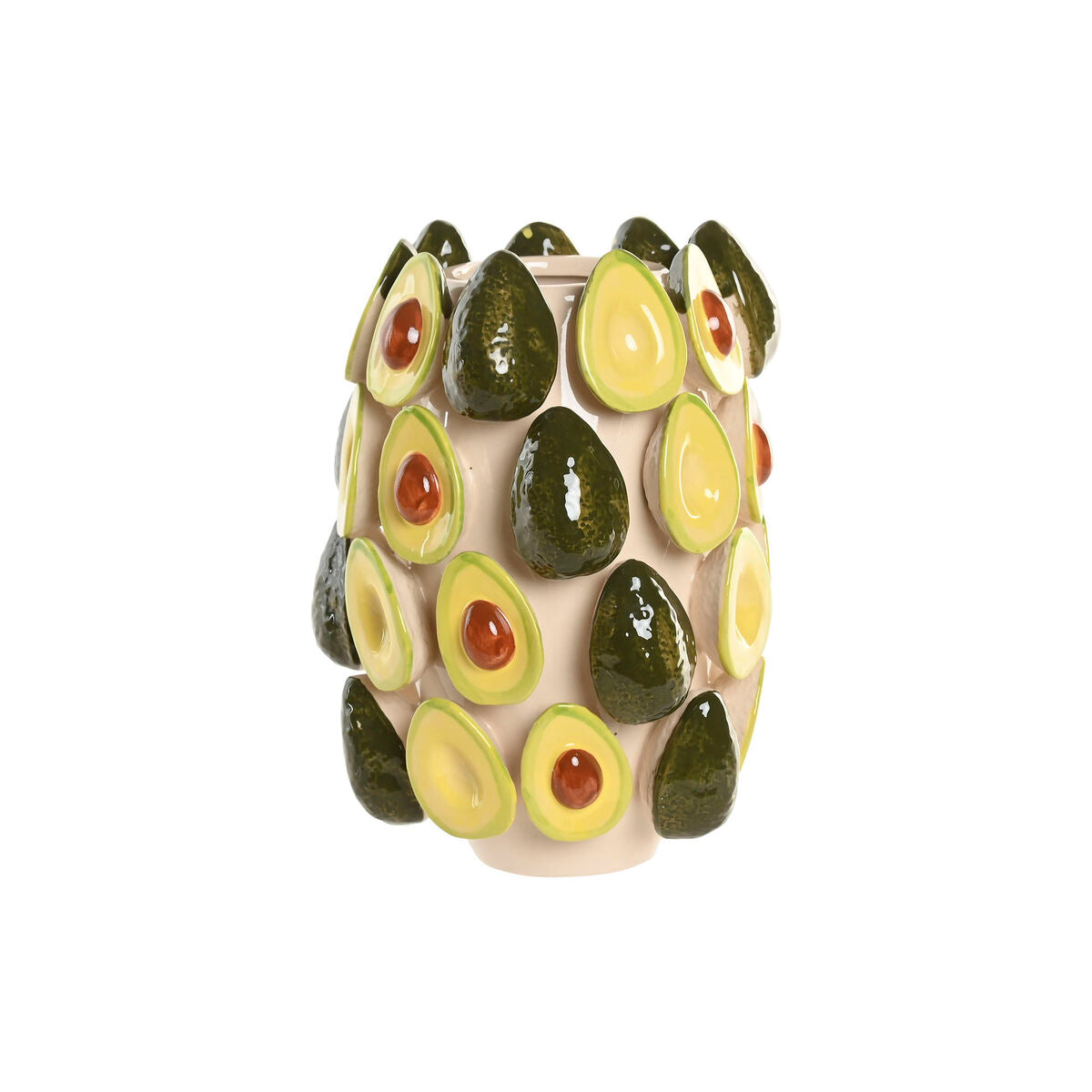 Vase Home Green Ceramic Avocado
