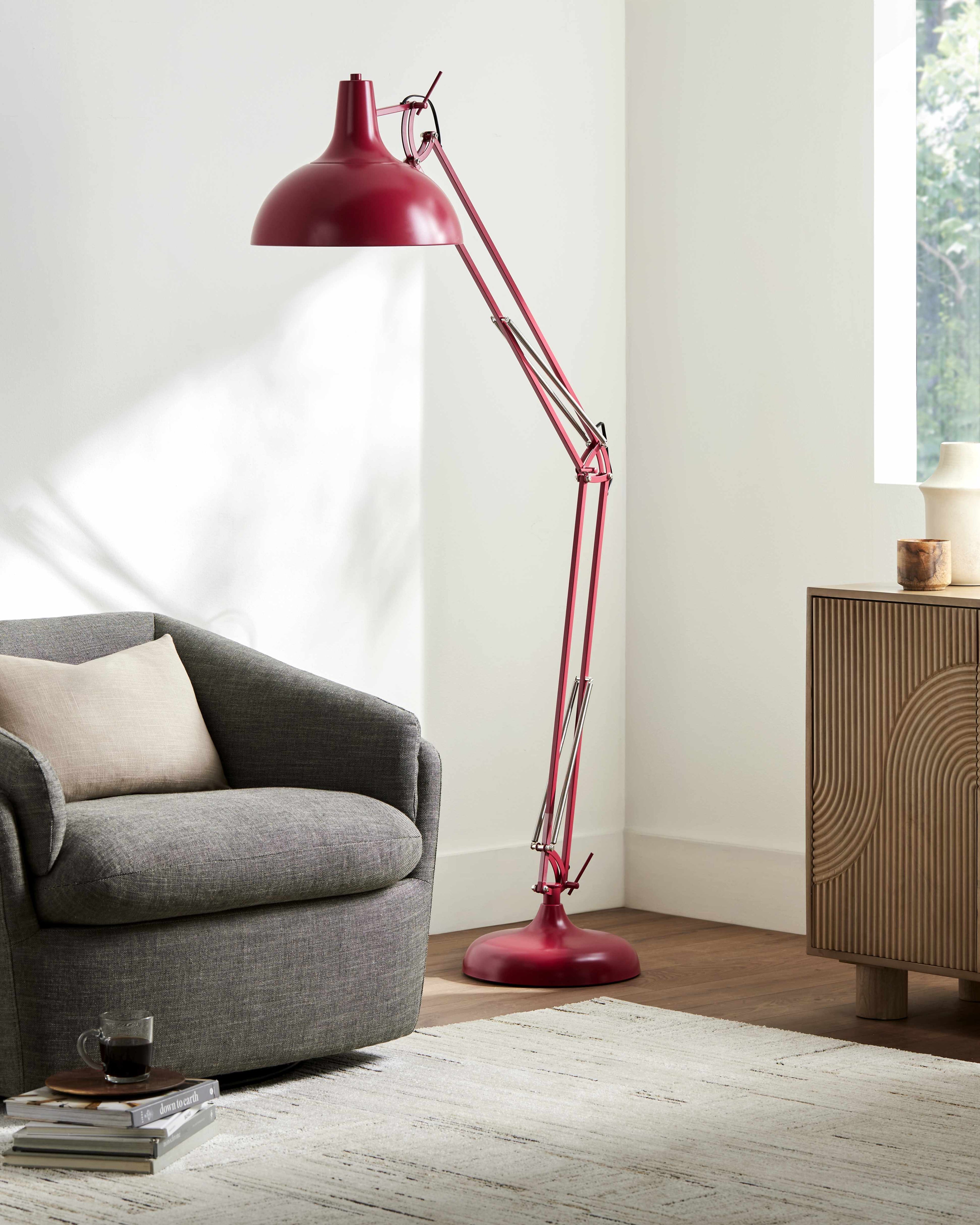 Indergarh Red Floor Lamp