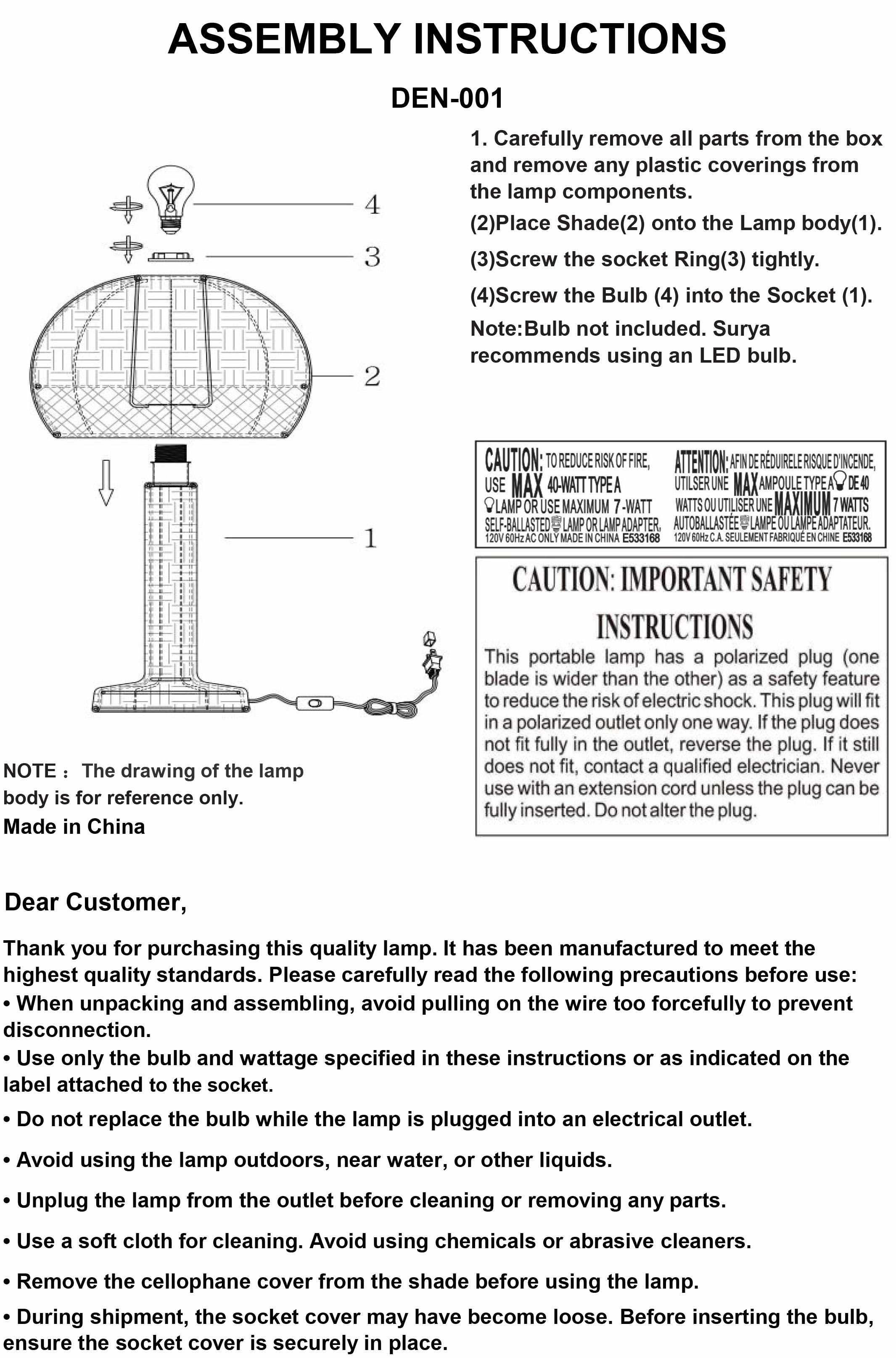 Kedungwaru Table Lamp