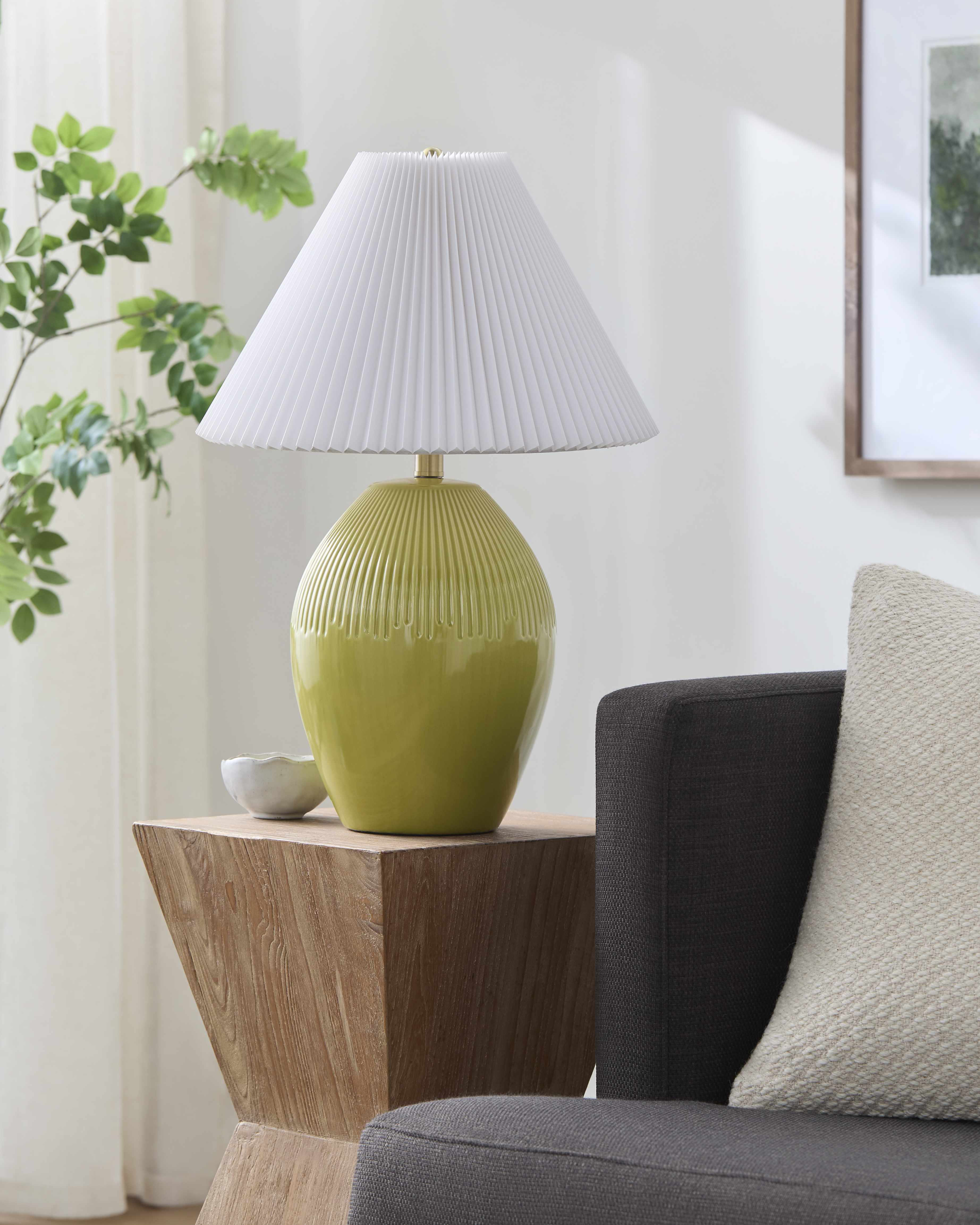Lechbruck Green Table Lamp