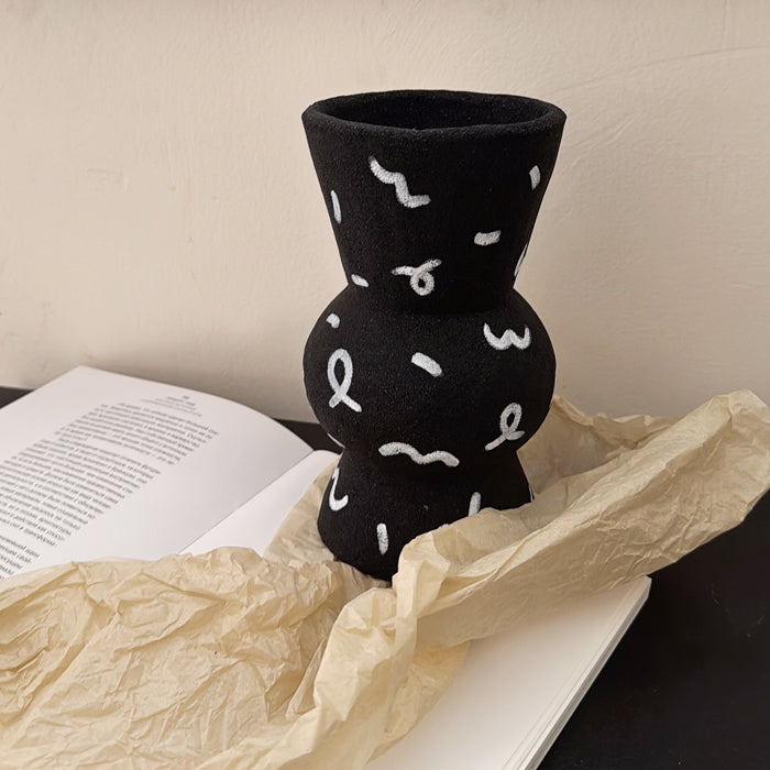 Handpainted Rustic Ceramic Vase