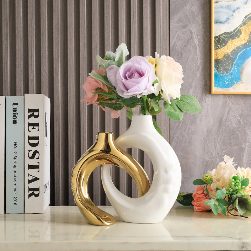 Elegant Ceramic Vase Set