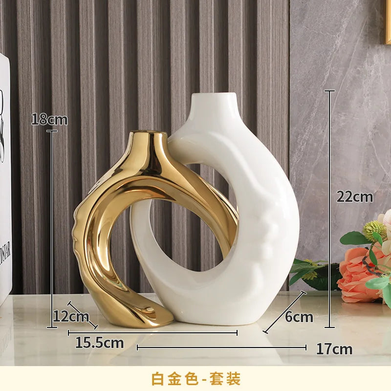 Elegant Ceramic Vase Set