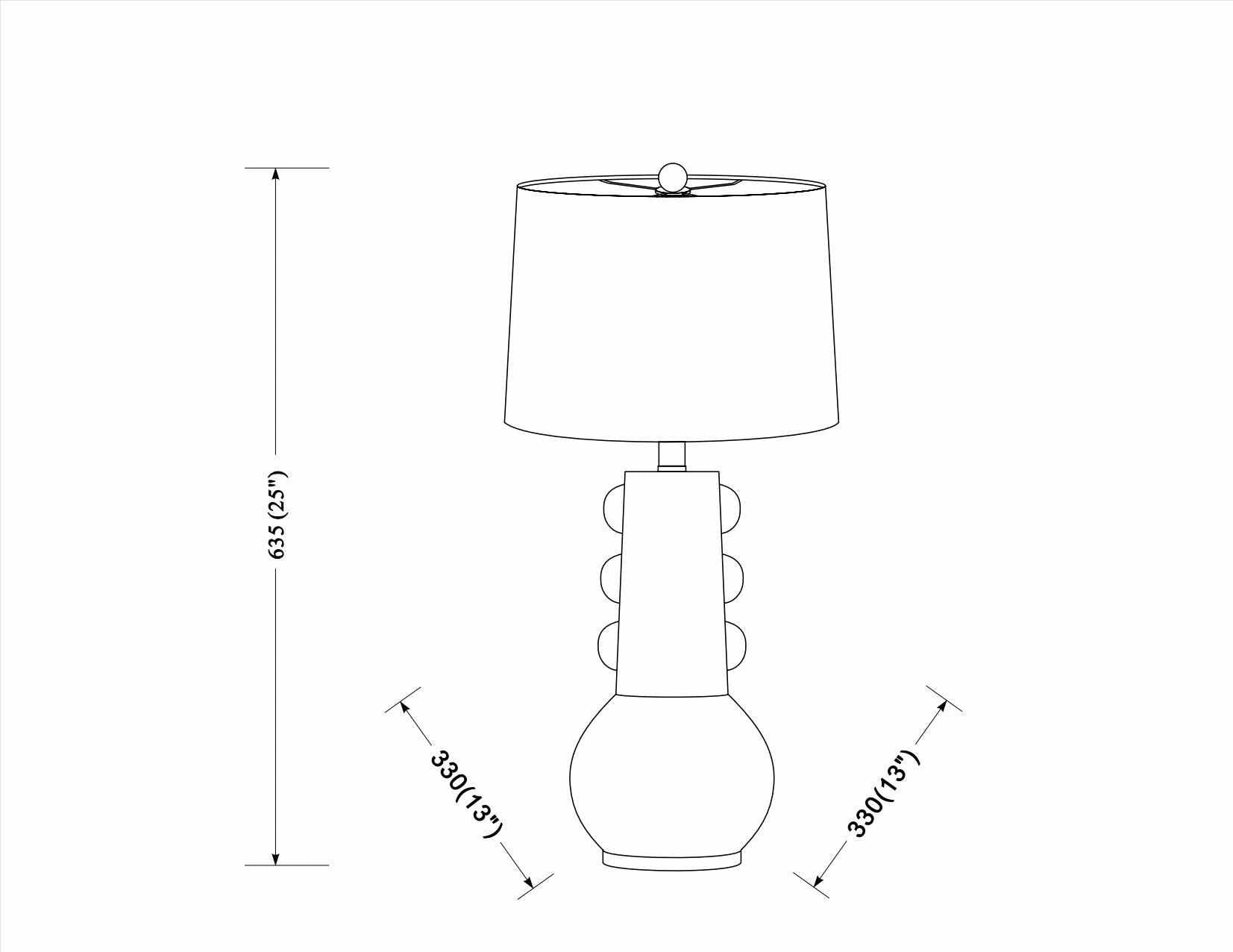 Tapachula White Table Lamp