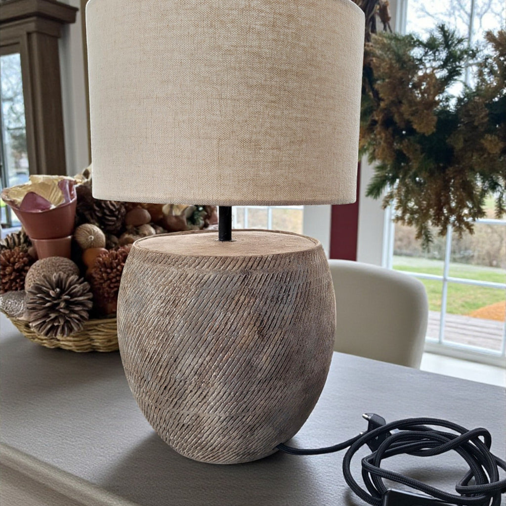 Found U - Terracotta Table lamp-0