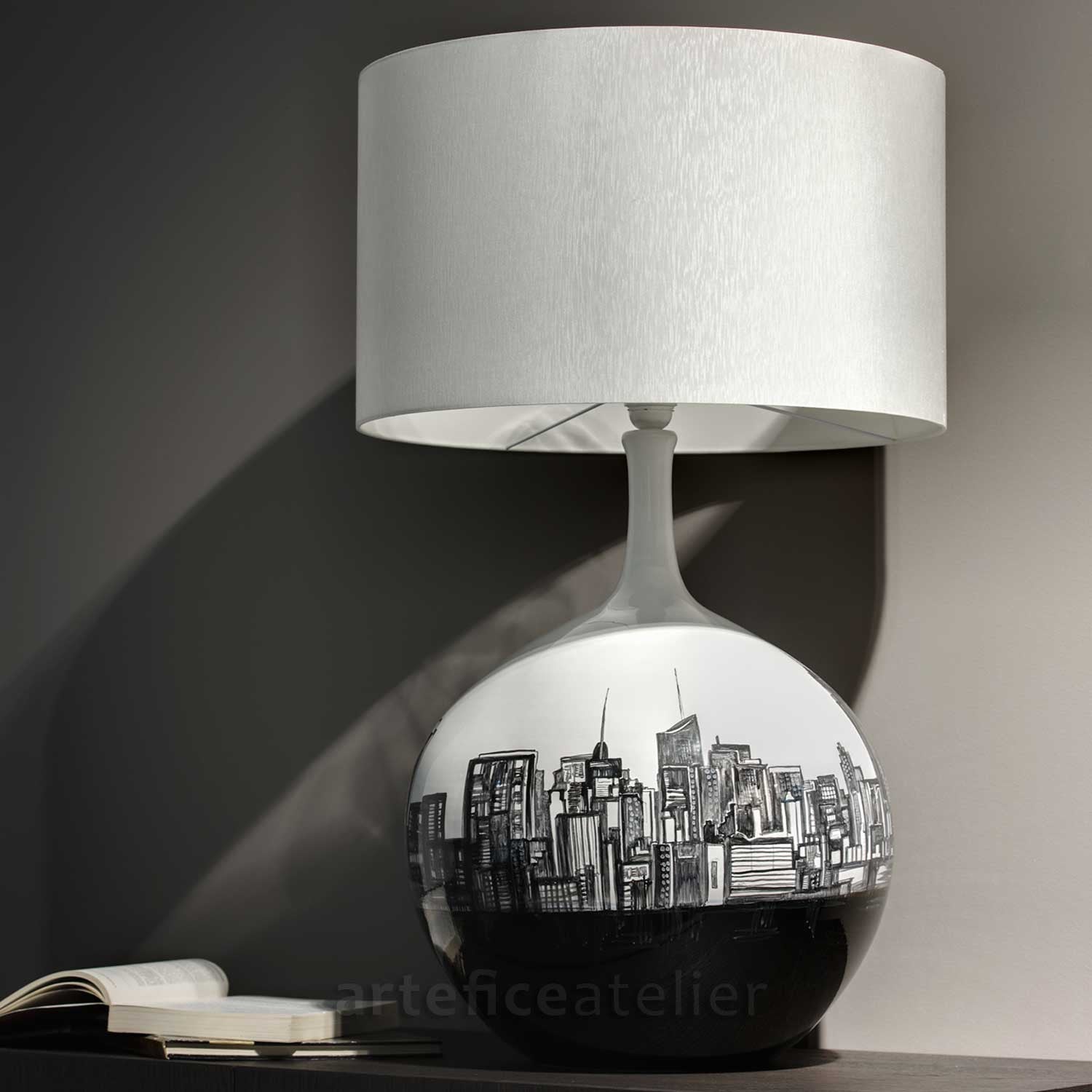 Handmade Lamp NY paint