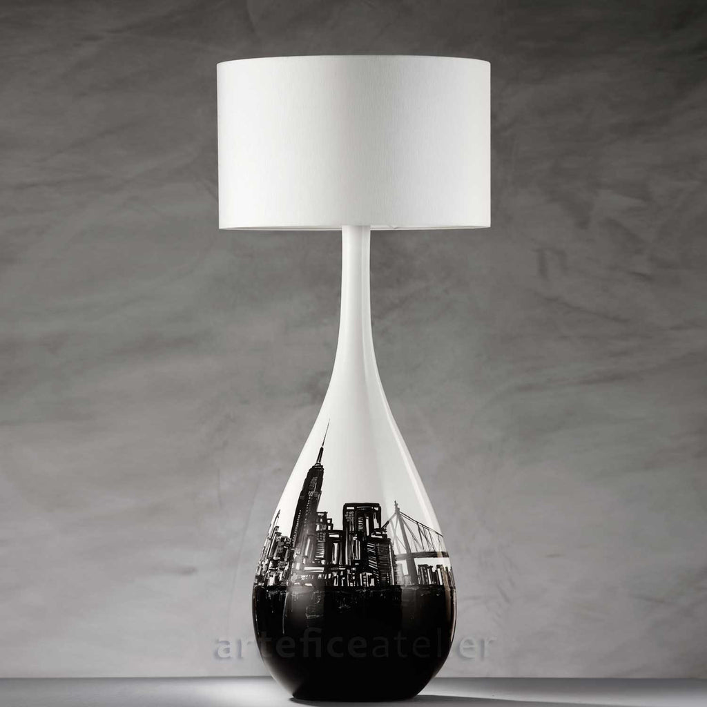 Handmade Lamp NY paint