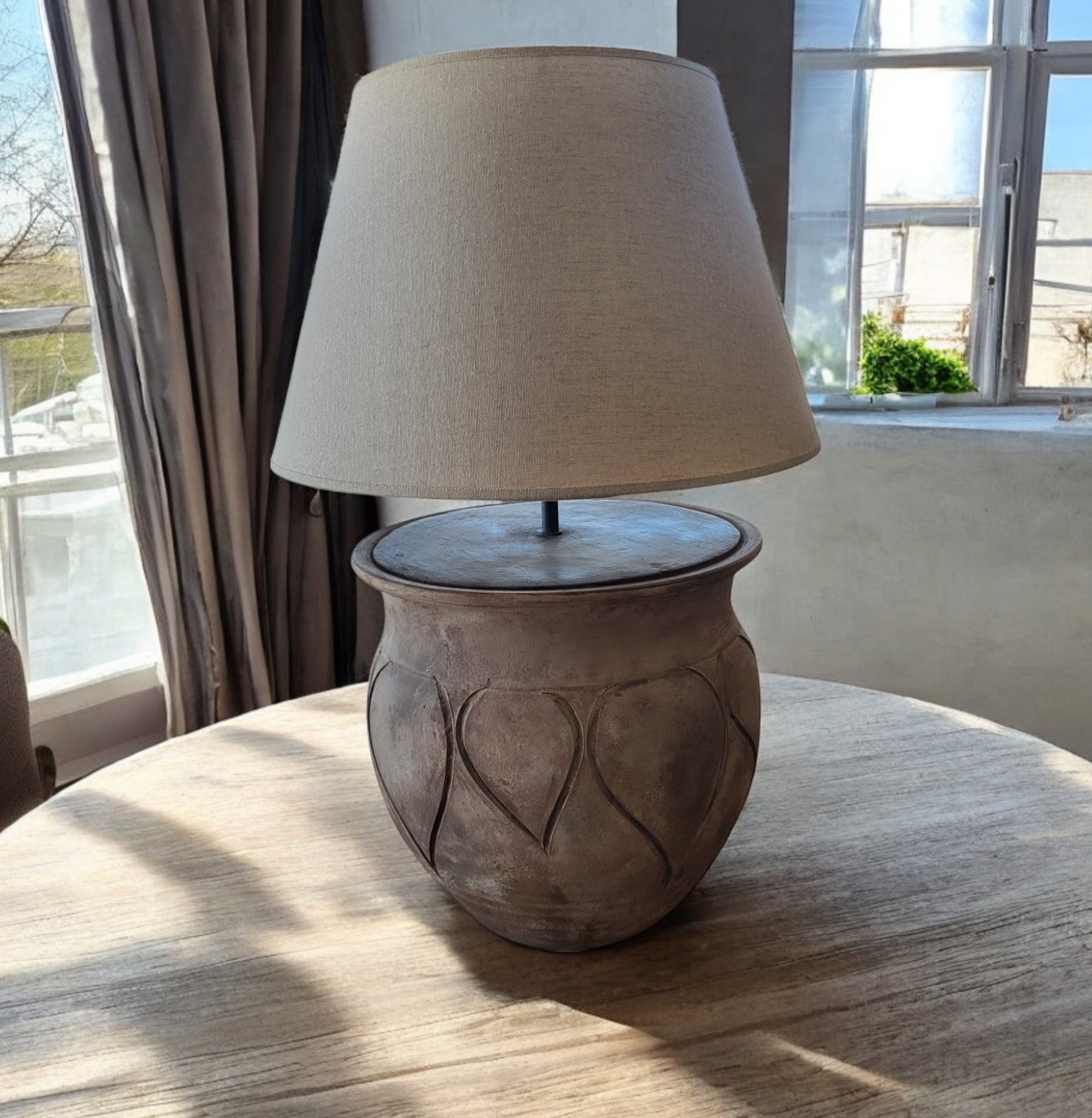 Rustic Ceramic Table Lamp