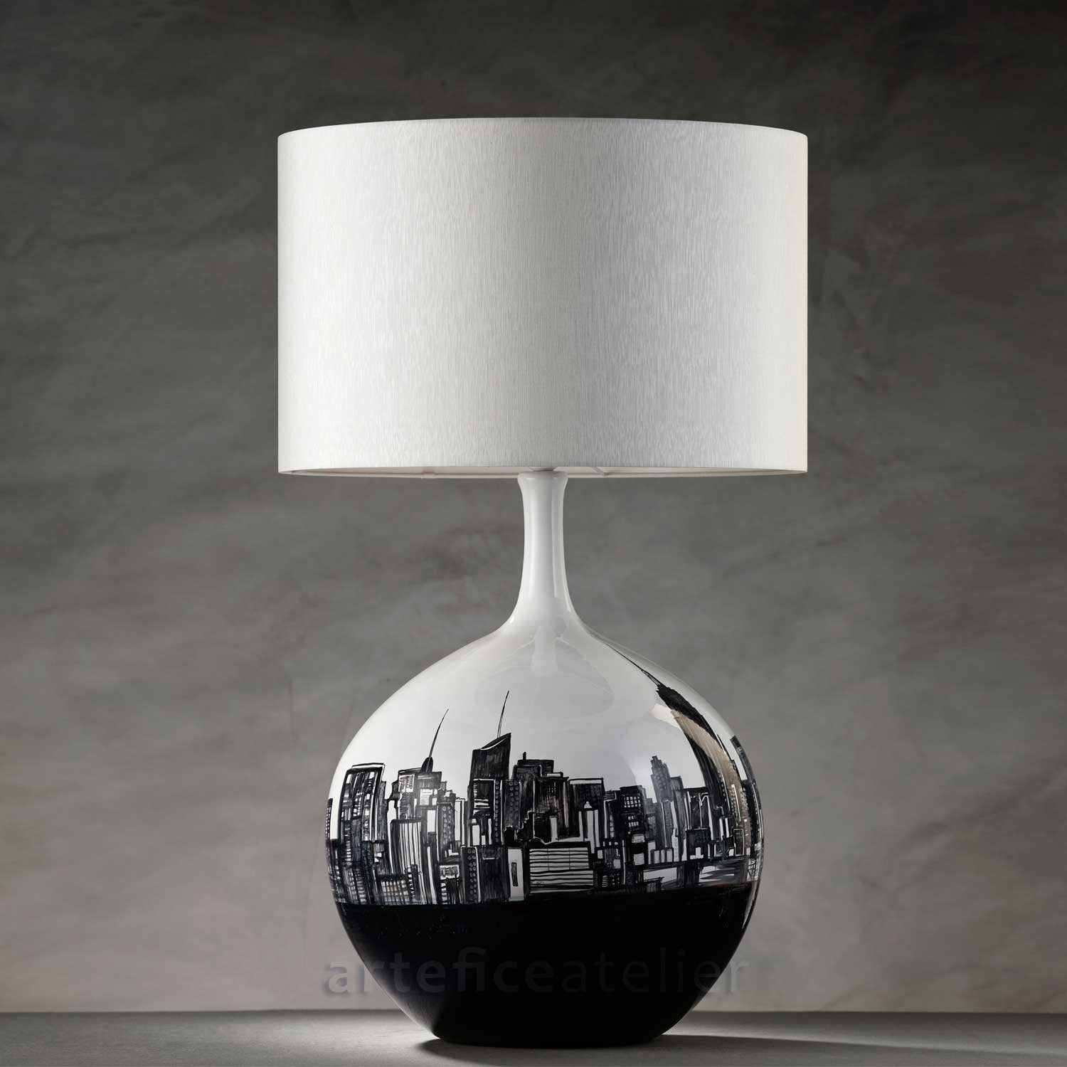 Handmade Lamp NY paint