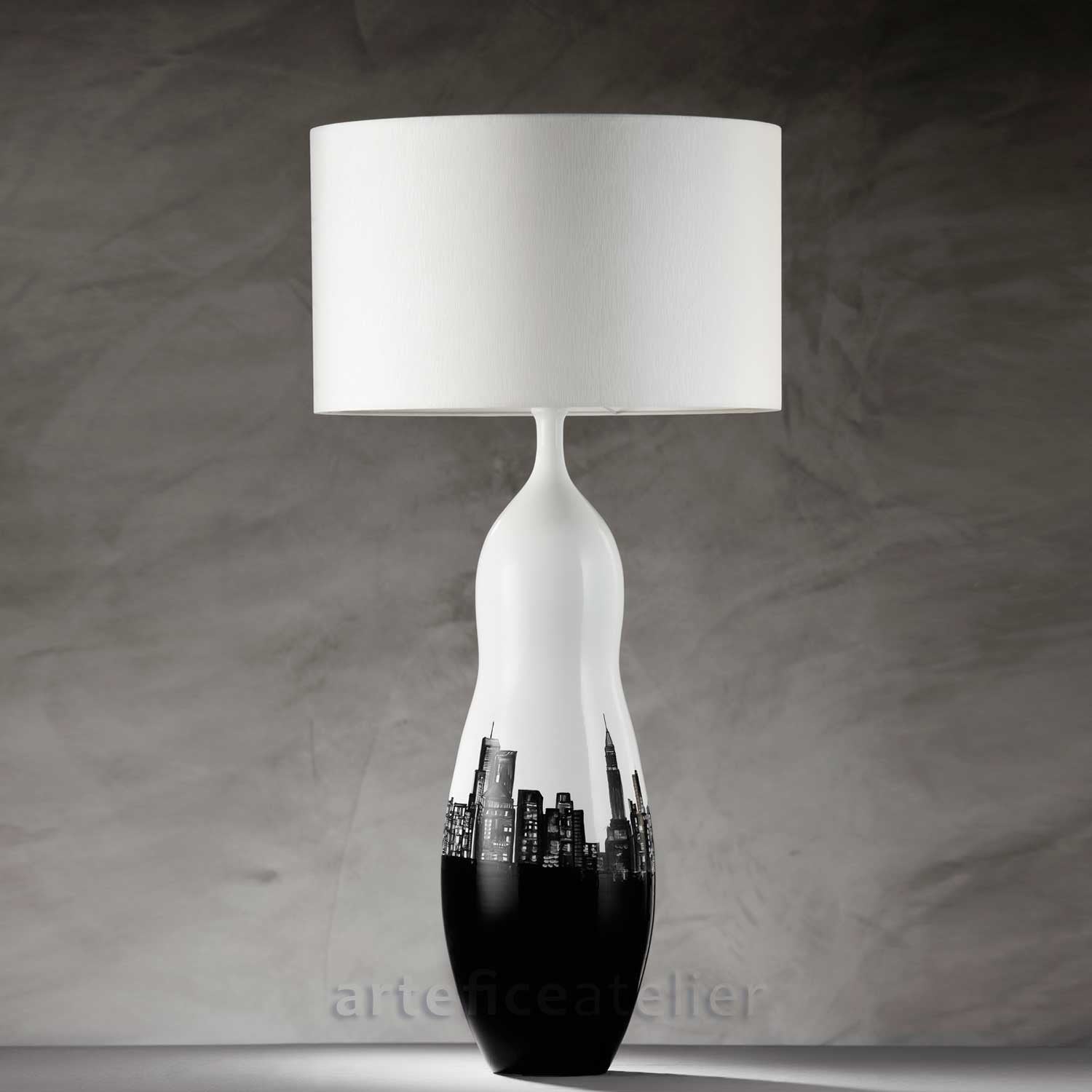 Handmade Lamp NY paint