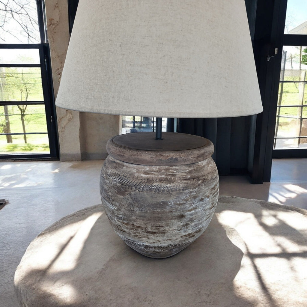 Terracotta Table Lamp