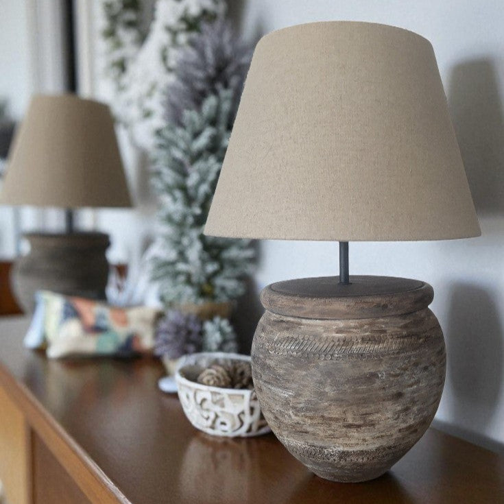 Terracotta Table Lamp