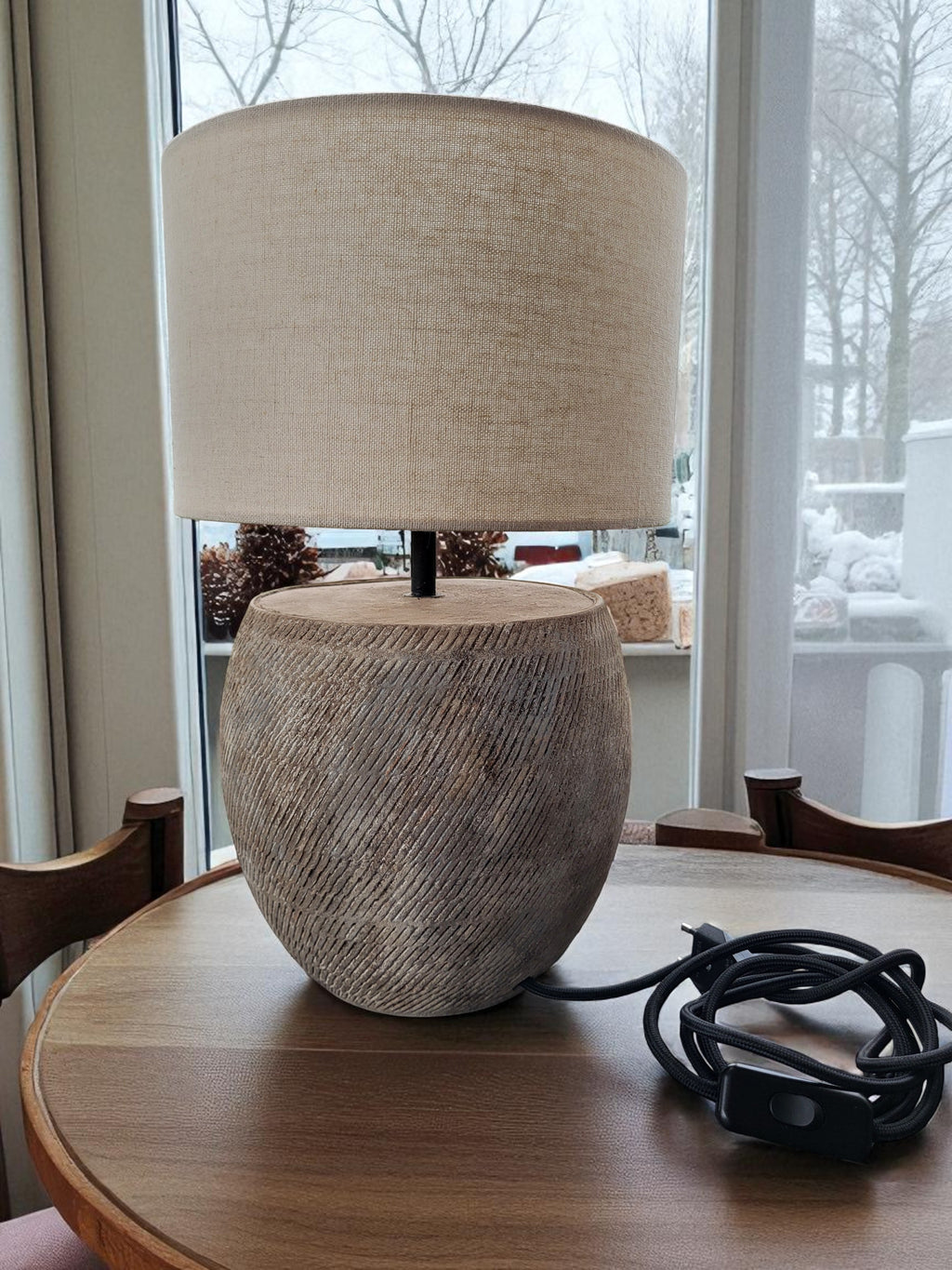 Found U - Terracotta Table lamp-1