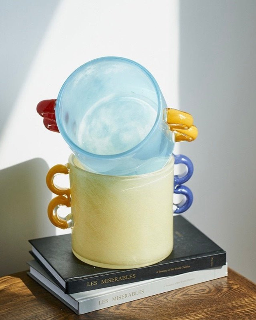 Handblown Whimsical Cylinder Vase