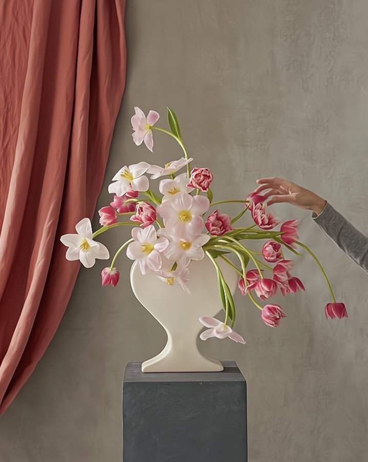 Handmade Ceramic Eclectic Retro Vase